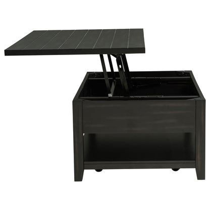 Payne 48-inch Mobile Lift Top Coffee Table Distressed Java