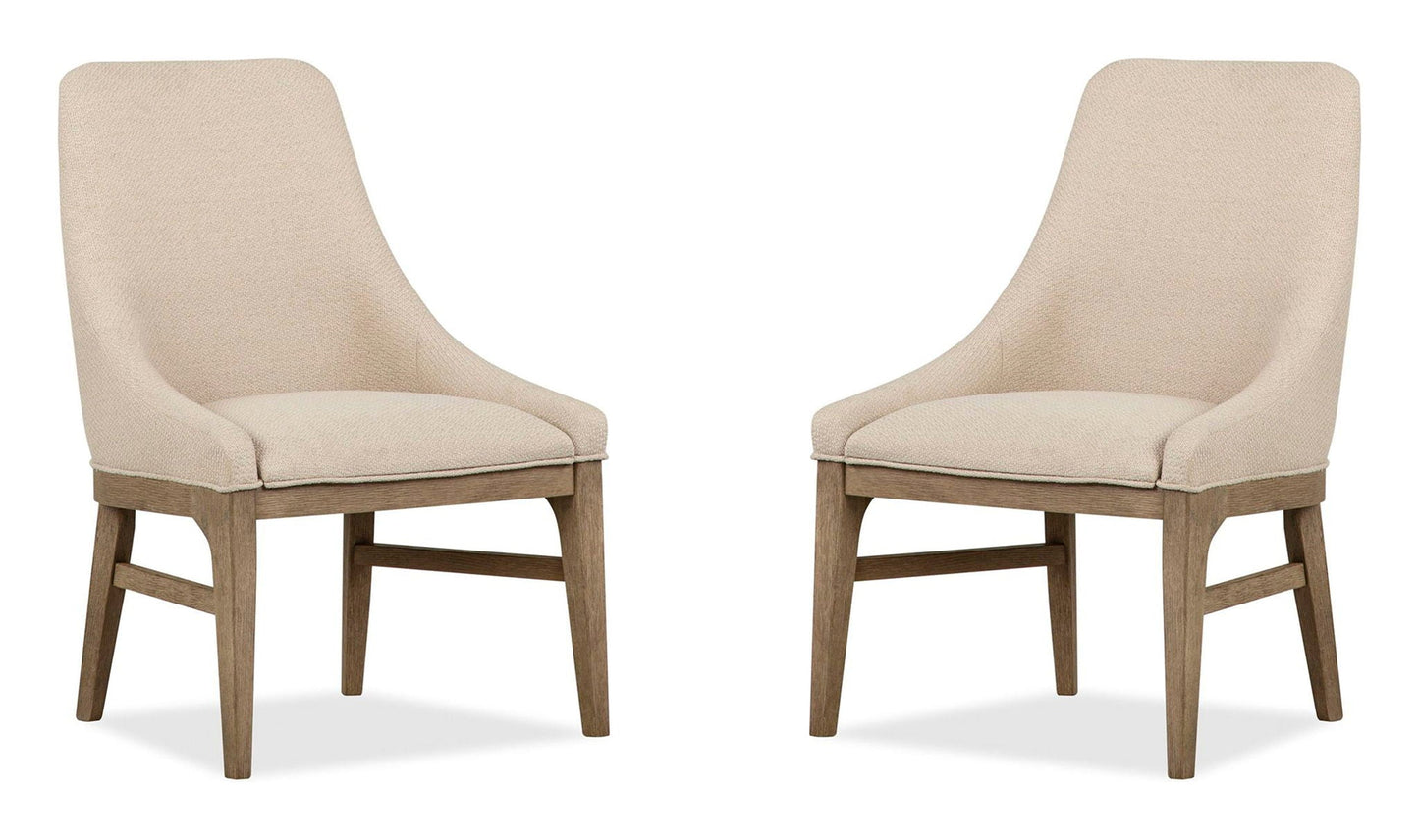 Tristan - Upholstered Arm Chair (Set of 2) - Swiss Coffee