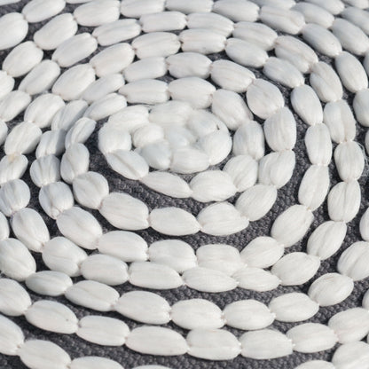 River - Handcrafted Cylindrical Pouf Water Resistant Fabric