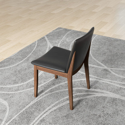 Laura - Mid-Century Modern Solid Wood Dining Chair (Set of 2)