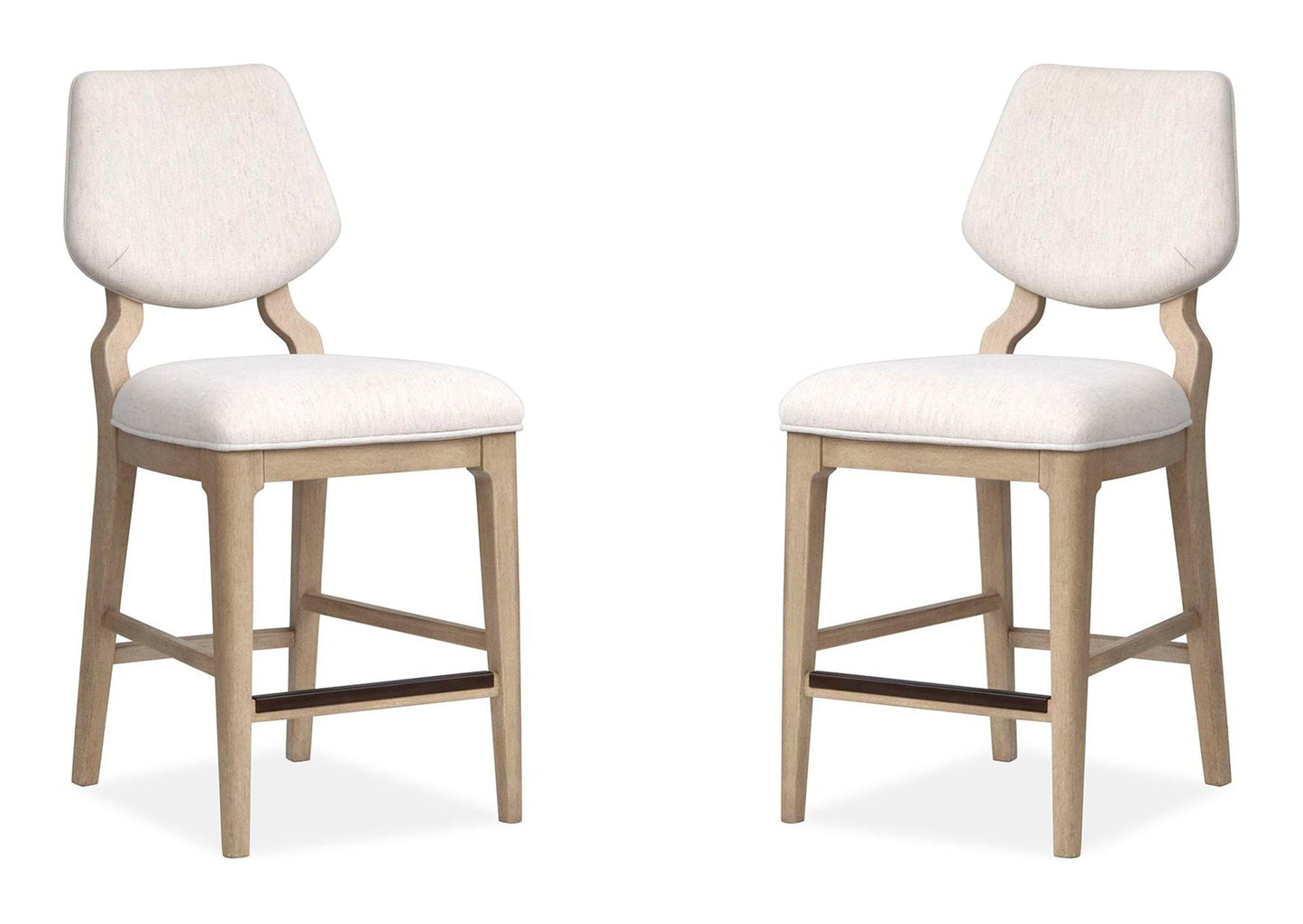 Sunset Cove - Counter Chair With Upholstered Seat and Back (Set of 2) - Sanibel Brown