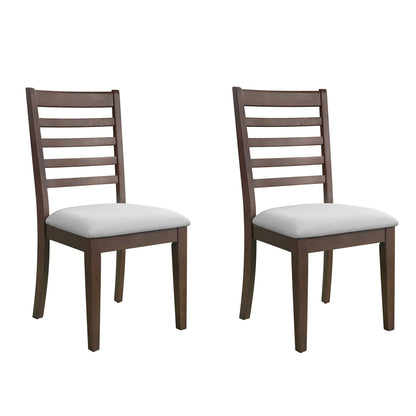 Upholstered Armless Chairs With High Ladder Back