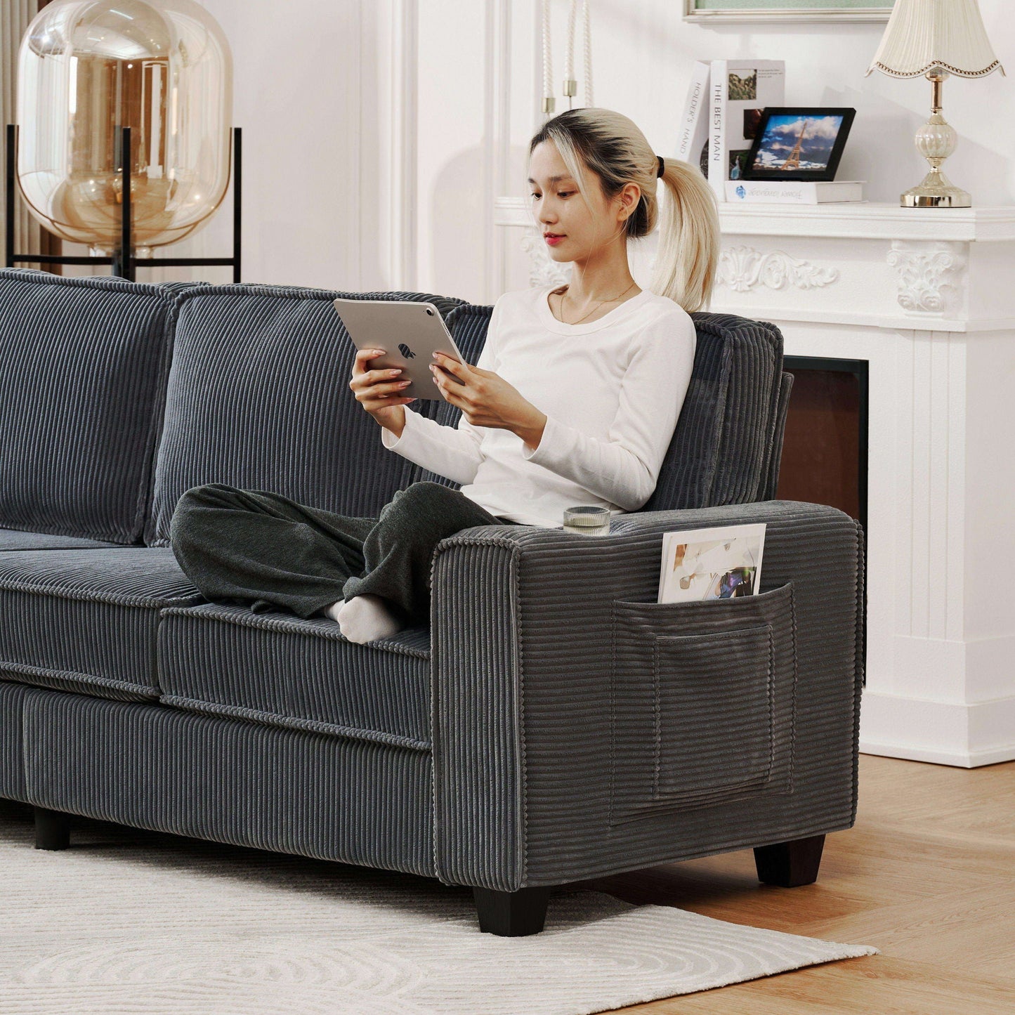 3 Seater Compact Sofa For Living Room