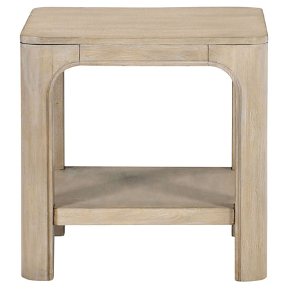 Solano 2-piece Square Coffee Table Set Weathered Mango
