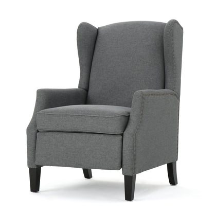 Westeros Wing Back Fabric Upholstered Recliner