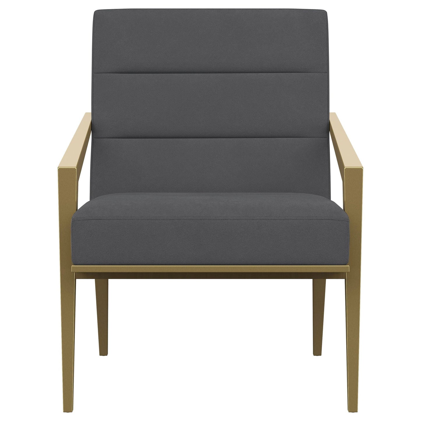 Kirra Upholstered Metal Arm Accent Chair Dark Grey