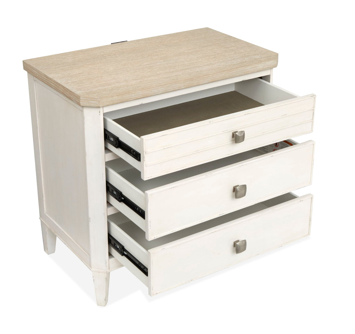 Echo Isles - Drawer Nightstand - Sea Pearl And Driftwood