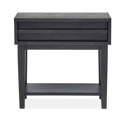 Lindon - Dark Open Nightstand - Coffee Bean