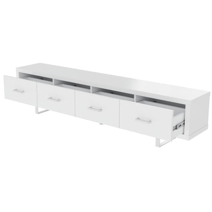 TV Stand With Slatted Drawers