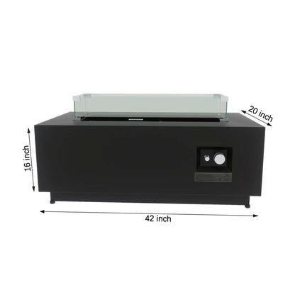 Modern Design Outdoor Fire Pit Table With Cover