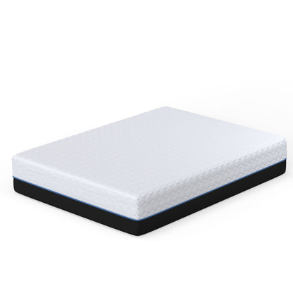 Copper Lux - 14" Plush Memory Foam Mattress With Phase Change Cooling Fabric