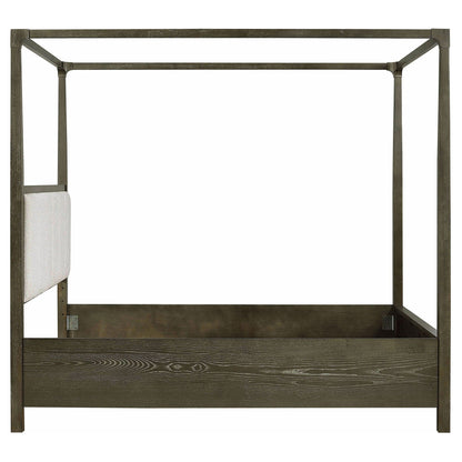 Gran Park Queen Canopy Bed Dark Cocoa