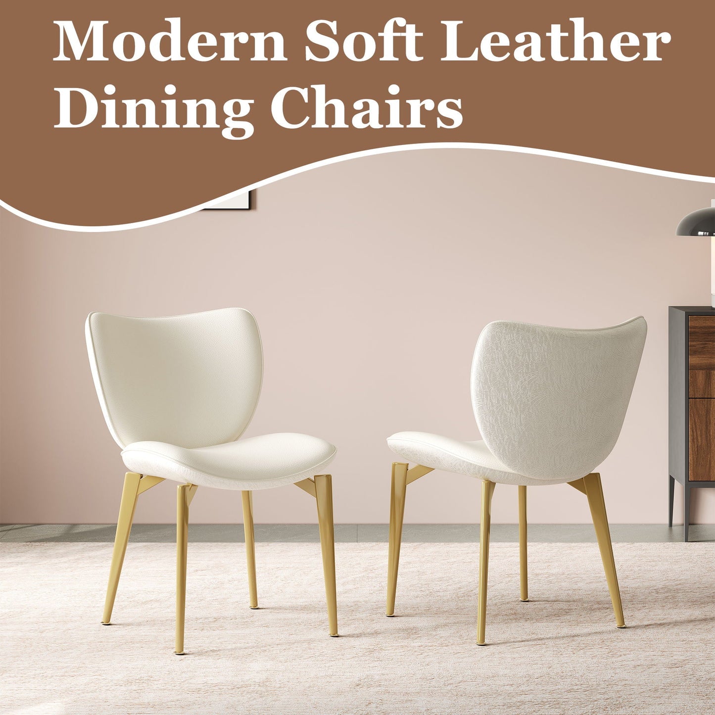 Dining Chairs (Set of 2) - Beige