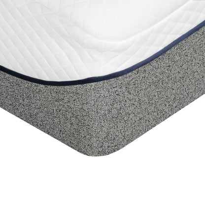 13" Ultra Plush Gel Memory Foam Mattress For Bed With Double Layered Jacquard Cover - Gray / White - King
