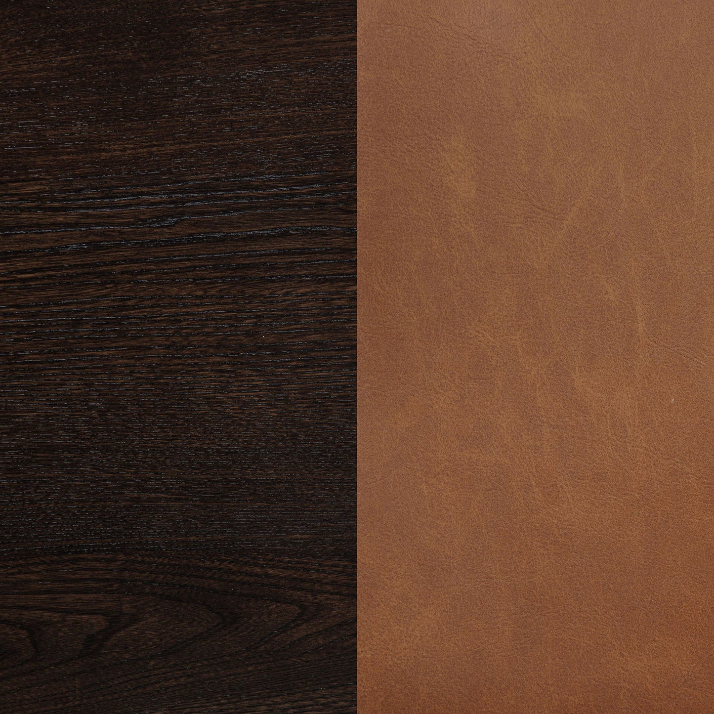 Tegan Faux Leather Upholstered Dining Side Chair Cognac (Set of 2)