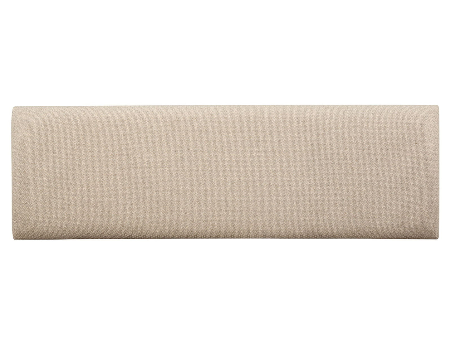 Tristan - Upholstered Backless Bench With U-Shaped Legs - Swiss Coffee