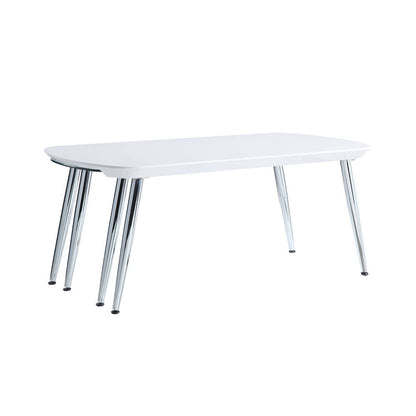 Patina - Coffee Table - White & Chrome