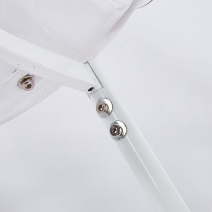Transparent Dining Chair (Set of 4) - Matte White