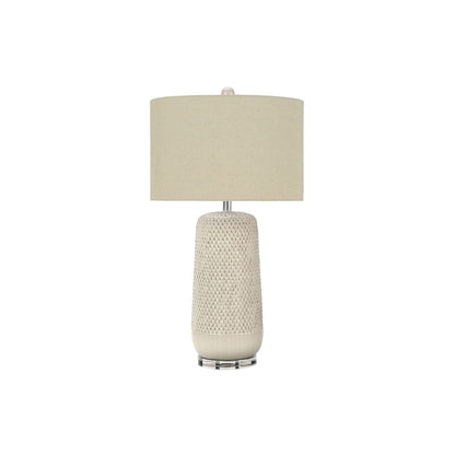 Contemporary Lighting, Table Lamp, Ceramic, Resin - Cream
