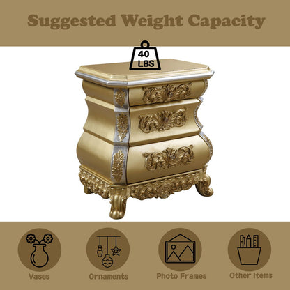 Seville - Nightstand - Gold