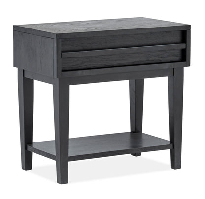 Lindon - Dark Open Nightstand - Coffee Bean