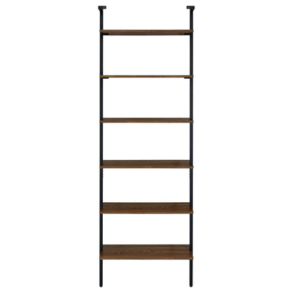 Owens 96-inch 6-shelf Wall Bookshelf Walnut