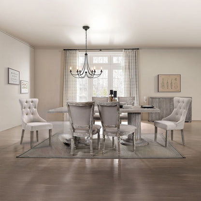 Gabrian - 31" Dining Table - Reclaimed Gray