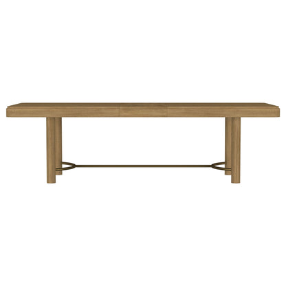 Arini 7-piece Extension Leaf Dining Table Set Sand Wash and Black