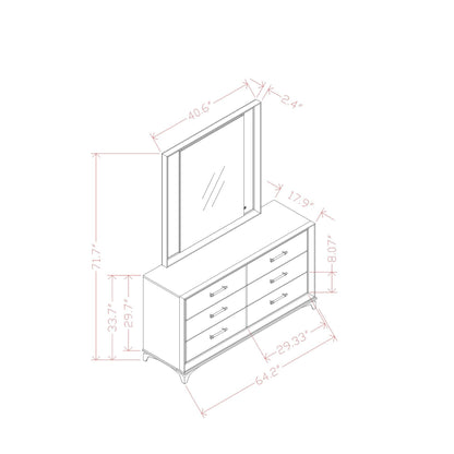 Star - Dresser - White