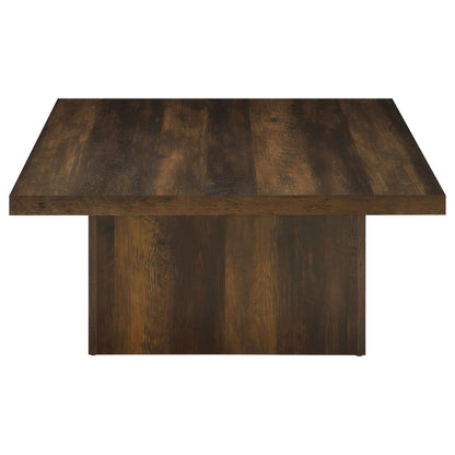 Devar Square Engineered Wood Cocktail Coffee Table Dark Pine