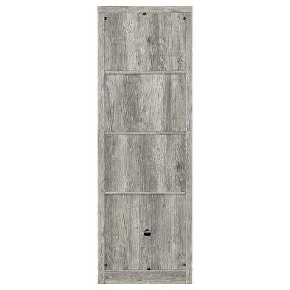 Burke 4-shelf Engineered Wood Media Tower Grey Driftwood