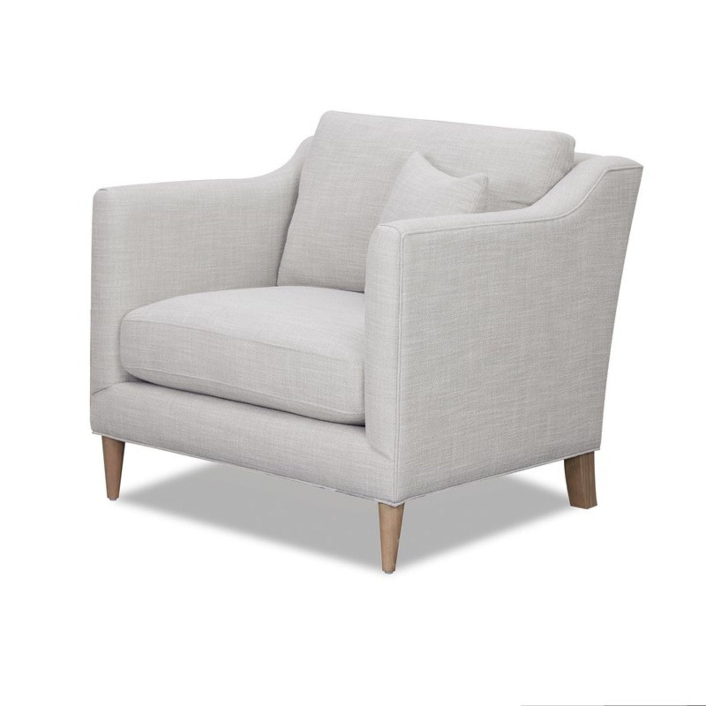 Chair With High Track Arms - Beige