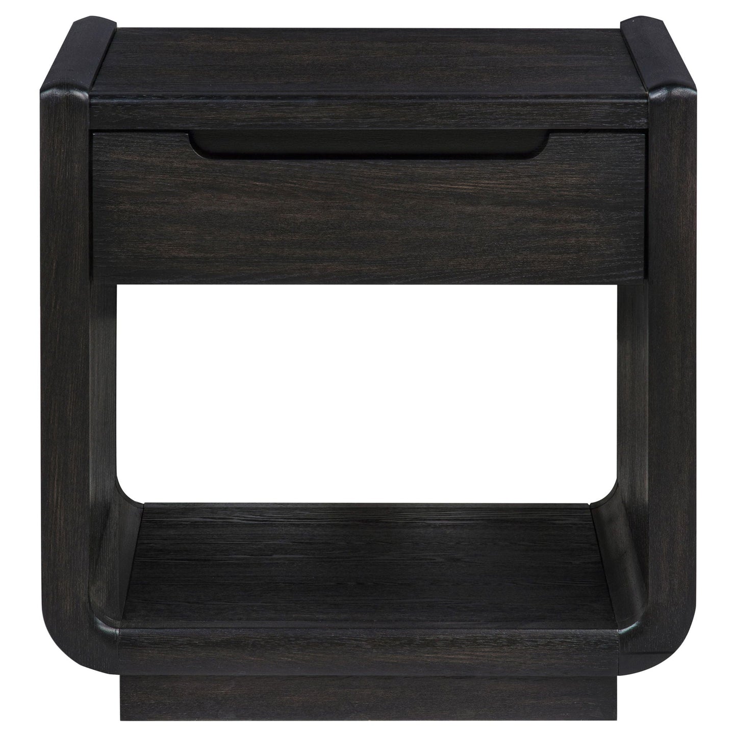 Leandro 2-piece Wood Coffee and End Table Set Burnished Black