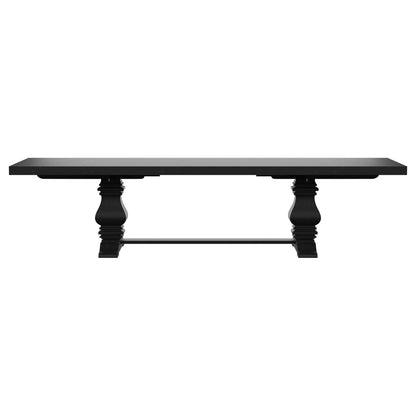 Florence 9-piece 126-inch Extension Dining Table Set Distressed Black