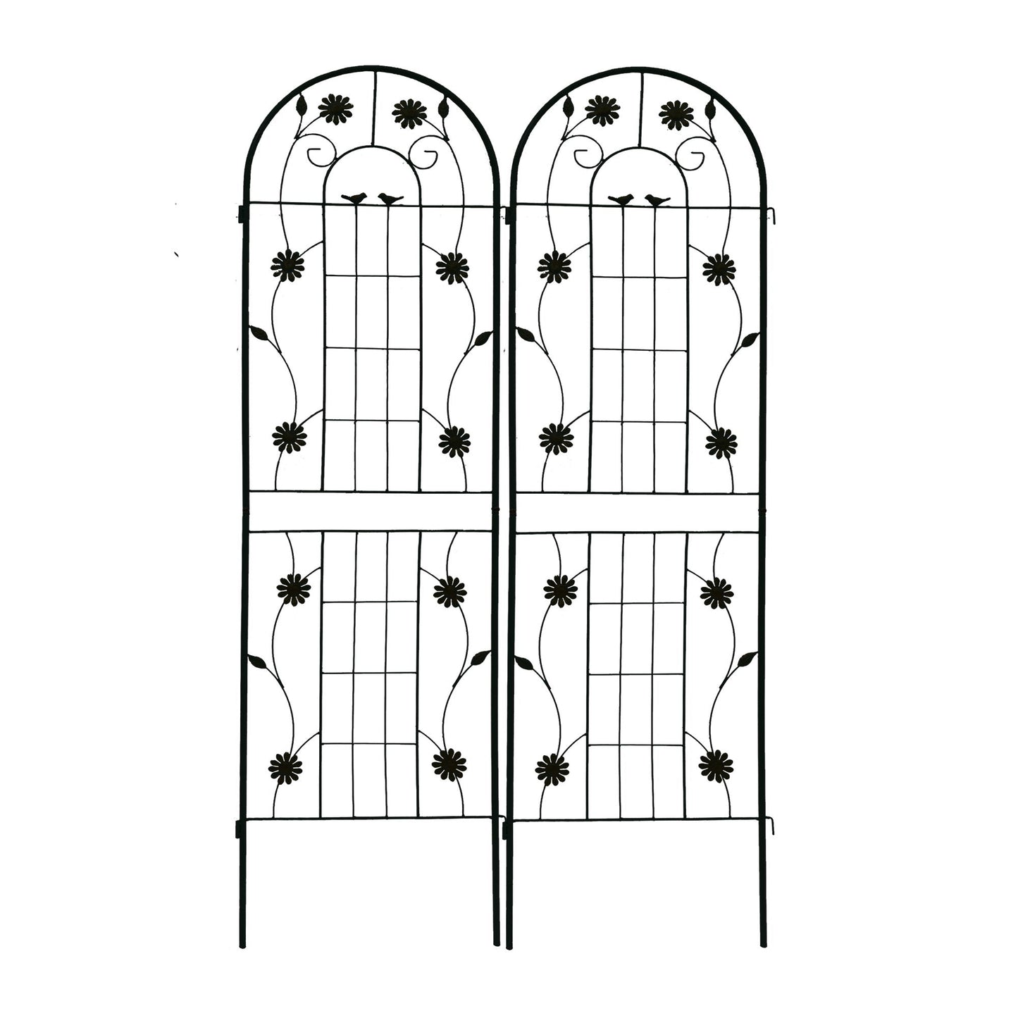 Metal Garden Trellis Rustproof Trellis For Climbing Plant Outdoor Flower Support
