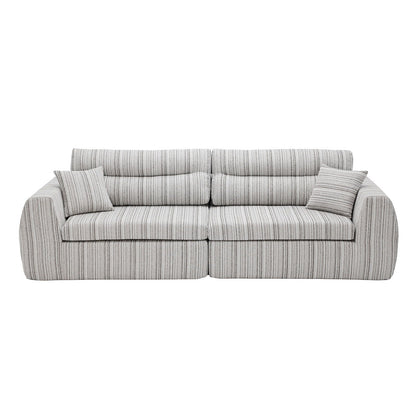 3 Seater, Couch With Throw Pillows For Living Room