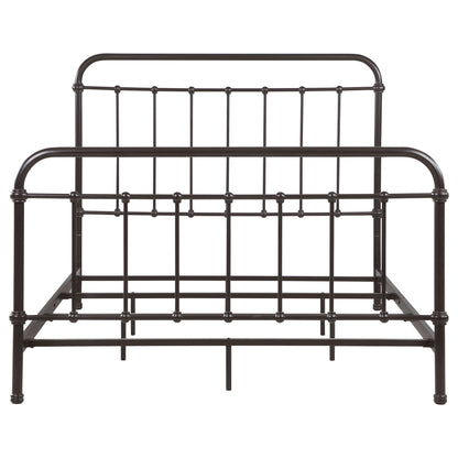 Livingston Metal Queen Open Frame Bed Dark Bronze