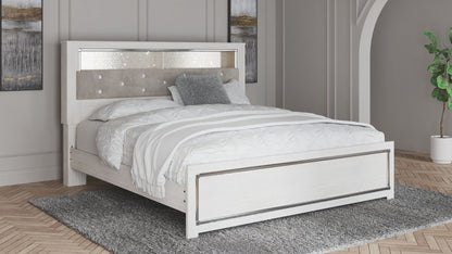 Altyra - King Bookcase Panel Bed - White