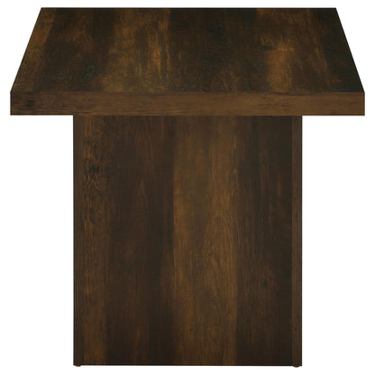 Devar 2-piece Square Coffee and End Table Set Dark Pine