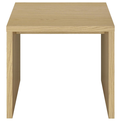 Canoga 2-piece Lift Top Cocktail Coffee Table Set Light Oak
