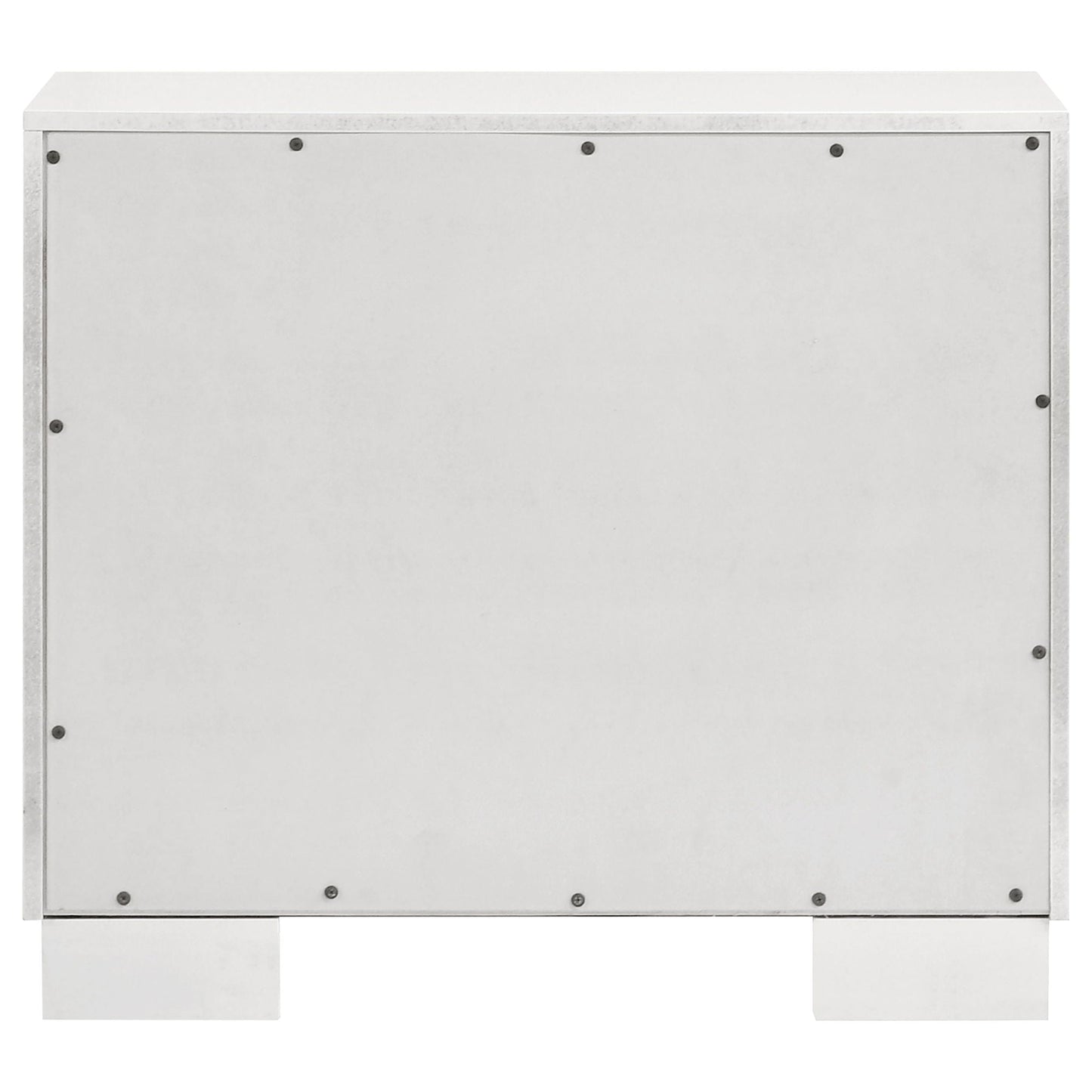 Jessica 2-drawer Nightstand Snow White