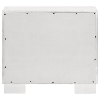 Jessica 2-drawer Nightstand Snow White