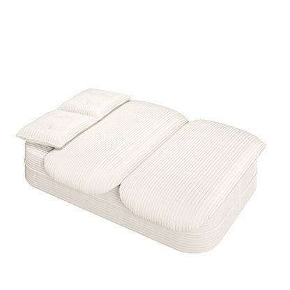 Convertible Floor Sofa Bed With Multi Functional Blanket