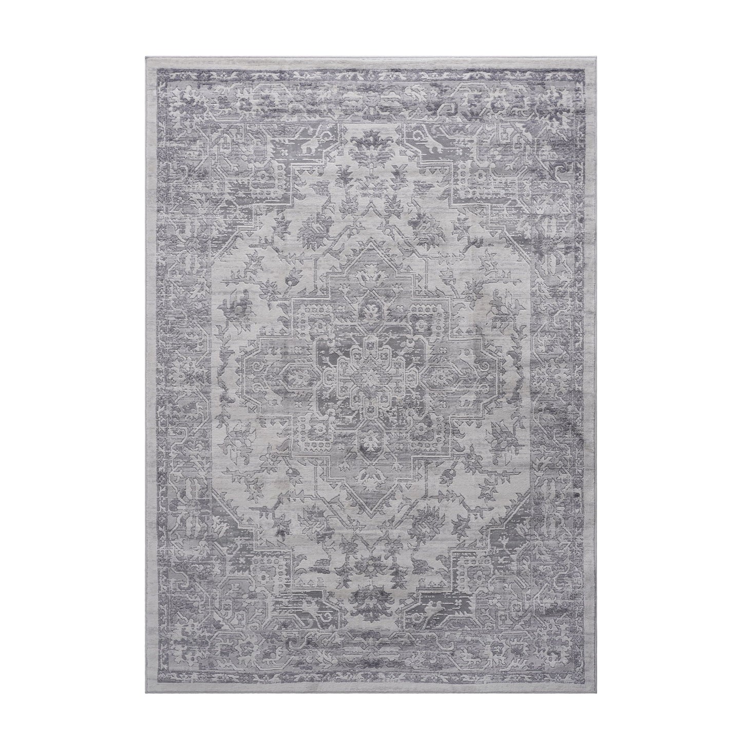 Marfi - 6' X 9' Oriental Area Rug - Silver