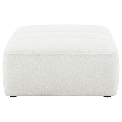 Sunny Square Upholstered Ottoman Natural