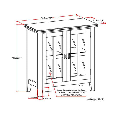 Artisan - Handcrafted Low Storage Cabinet