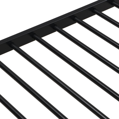 Twin Over Full Bunk Bed With Large Under-Bed Storage - Black