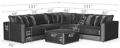 Remington - Modular Sofa And Cocktail Ottoman