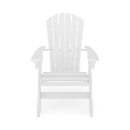 Adirondack Chair Sturdy HDPE Poly Lumber For Poolside, Patio, And Garden Relaxation