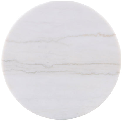 Jason 3-piece Round White Marble Coffee Table Set Greige